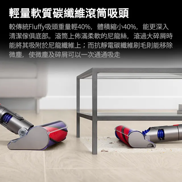 【dyson 戴森】Digital Slim Origin SV18 輕量無線吸塵器(紫色)_旗艦雙主吸頭