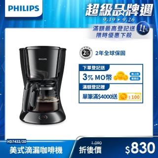 【Philips 飛利浦】美式滴漏咖啡機(HD7432/20)