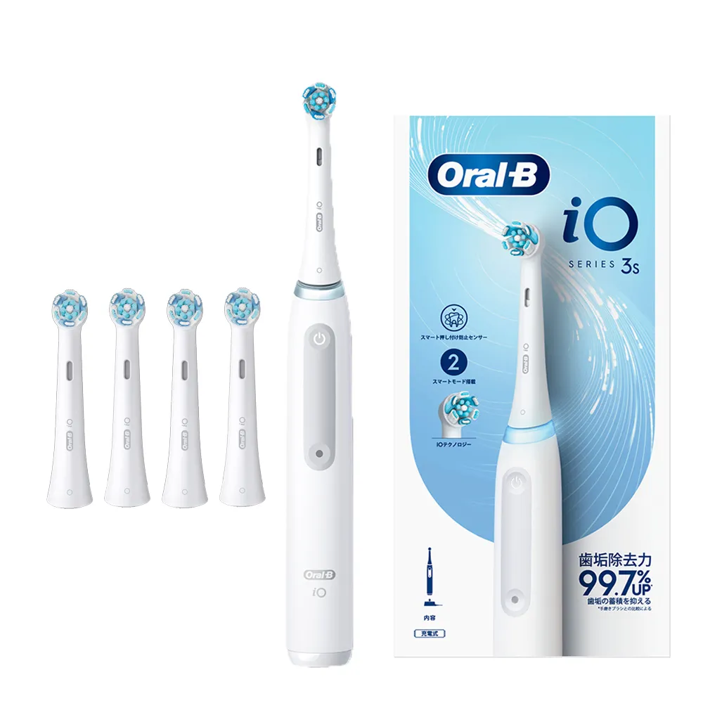 【德國百靈Oral-B-】iO3s 微磁電動牙刷(白色)