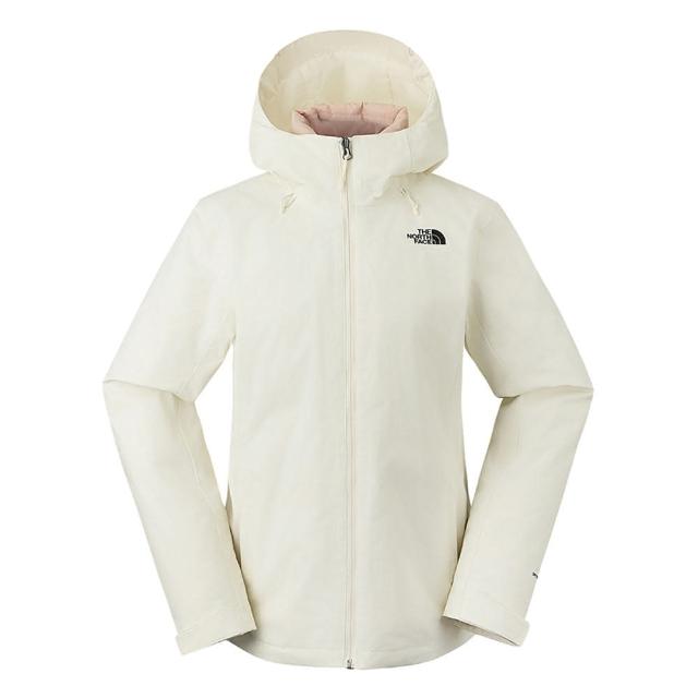 【The North Face】TNF 北臉 休閒 連帽羽絨內裡三合一外套 W ALTIER DOWN TRI - AP 女 白(NF0A8DMSBQZ)