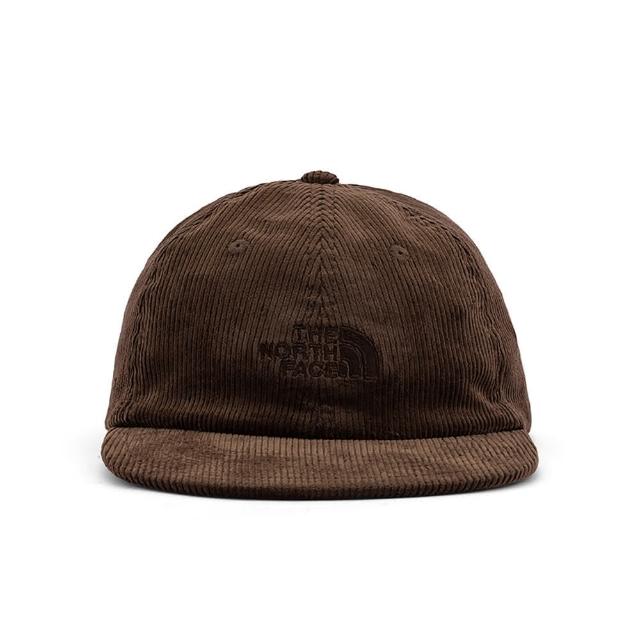 【The North Face】TNF 北臉 休閒 燈心絨品牌LOGO運動帽 CORDUROY HAT 男 女 棕(NF0A7WJQ1OI)