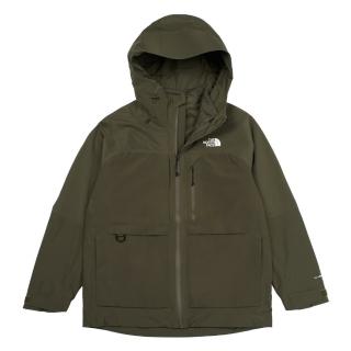 【The North Face】TNF 連帽抓絨內裡三合一外套 M RANGER SOFT SHELLTRIJKT-AP 男 灰褐(NF0A89ZS21L)