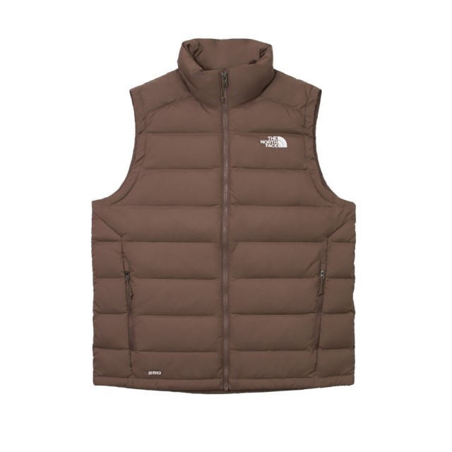 【The North Face】TNF 舒適保暖立領羽絨背心 M MTN LIFESTYLE DOWN VEST-APFQ 男 棕(NF0A88R61OI)