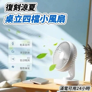復刻涼夏桌面立扇風扇(風扇 桌面 涼爽)