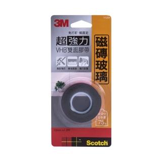 【3M】超強雙面膠帶-玻璃用12mm x1.5M V1204N(黏貼 修補 居家修膳)