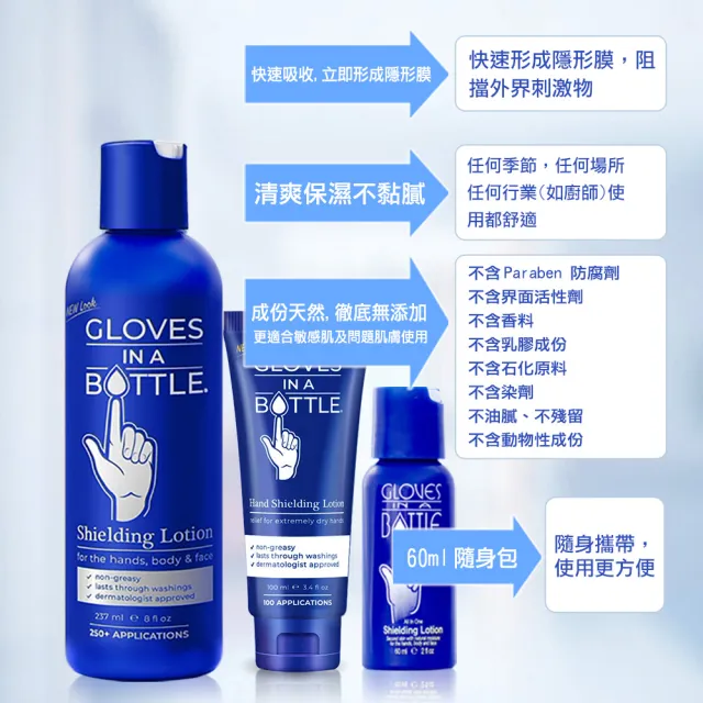 【美國瓶中隱形手套】護手乳重量版237mlx2入(深度保濕、修護粗糙乾裂)