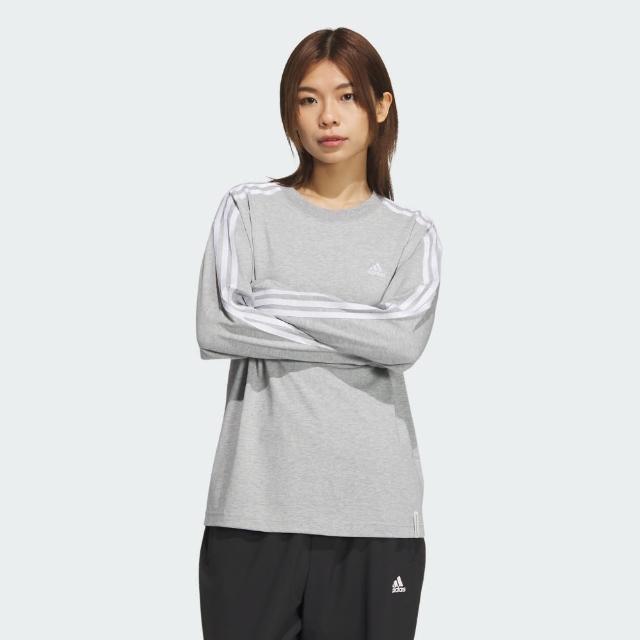 【adidas 愛迪達】ESSENTIALS + 長袖上衣 女 JF1389