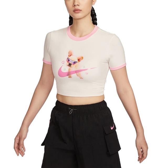 【NIKE 耐吉】圓領短袖T恤 AS W NSW TEE SLIM CRP GCEL 女 - HM4621133