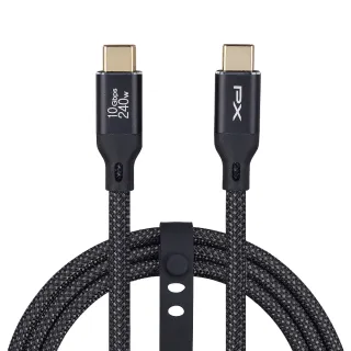 【PX 大通】ACC3X-2B 黑/灰/白 2米 USB3.2 C to C Gen2 超高速充電傳輸線(影音+數據+充電/10倍快傳/240W)
