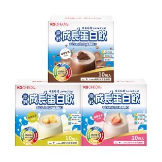 【聯華食品 KGCHECK】高鈣成長蛋白飲34gx10包/盒-任選(水果多多/可可牛乳/草莓多多)