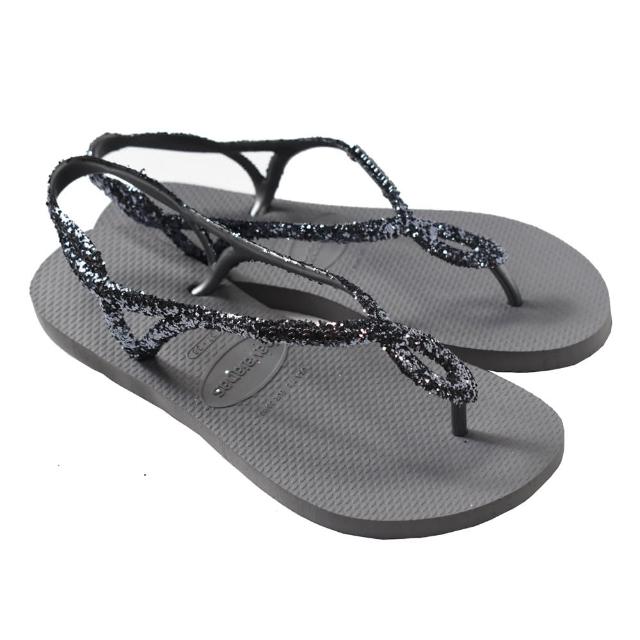 【havaianas 哈瓦仕】LUNA PREMIUM II系列  素面亮粉帶涼鞋(型號：00167  巴西集品)