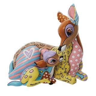 【Enesco】精品家飾 Disney 迪士尼 Britto系列 小鹿斑比與媽媽居家擺飾