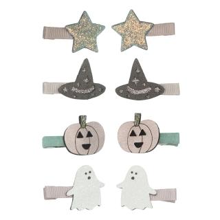 【Mimi&Lula】AW24 變裝派對-南瓜鬼鬼髮夾8入(鱷魚夾髮飾)