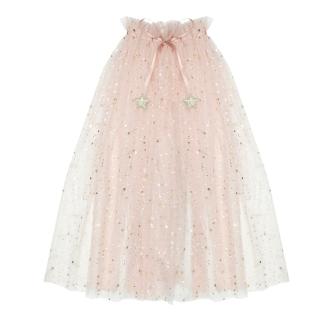 【Mimi&Lula】AW24 變裝派對-粉紅星星夢幻紗質披風(萬聖節變裝)