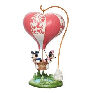 【Enesco】精品家飾 Disney 迪士尼 米奇和米妮熱氣球居家擺飾