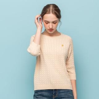 【perng yuh 芃諭名品】愜意輕漾 拐麻花 拉克蘭袖 針織衫(2024 AW Collection｜3C秋冬新品上市)