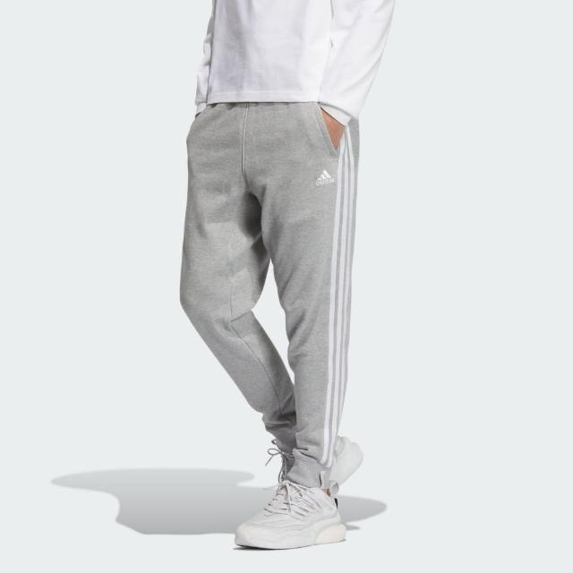 【adidas 愛迪達】長褲 男款 運動褲 ES+ 3S FT PANTS 灰 JF3937