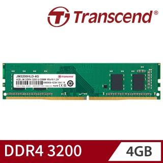 【Transcend 創見】JetRam DDR4 3200 4GB 桌上型記憶體(JM3200HLD-4G)