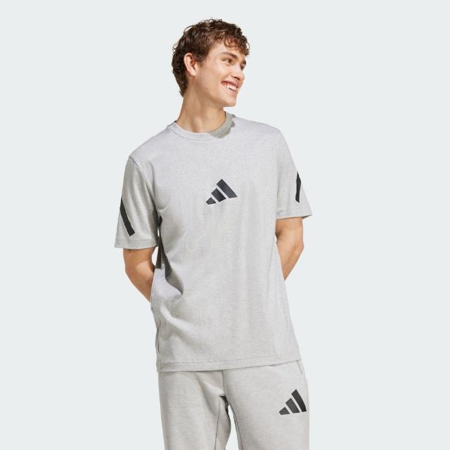 【adidas 愛迪達】短袖上衣 男款 運動 亞規 M Z.N.E. TEE 灰 JF2457