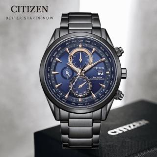 【CITIZEN 星辰】GENTS系列 簡約時尚 光動能電波手錶-43mm(AT8265-81L)