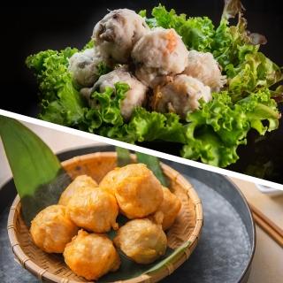 【漢來飯店】手工霸王雙響免運組(霸王手工花枝丸+霸王手工魚翅丸)