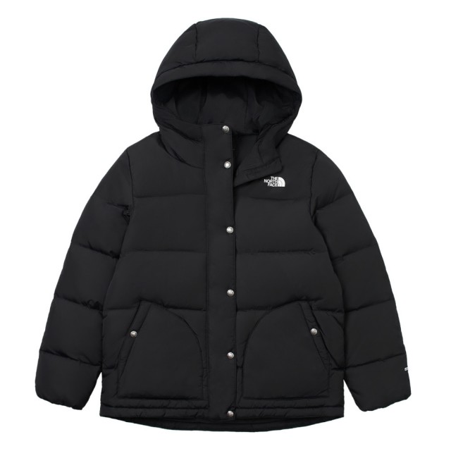 【The North Face】TNF 休閒 舒適保暖連帽羽絨外套 W PUFFY ALINE DOWN JACKET-AP 女 黑(NF0A8DMMJK3)