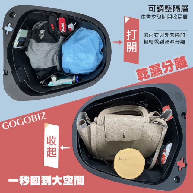 【GOGOBIZ】SYM 4MICA 125/150 螞蟻 機車置物袋 機車巧格袋 分隔收納(機車收納袋 巧格袋)