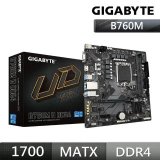 【GIGABYTE 技嘉】B760M H DDR4 主機板+樂金 LG 24BK550Y-B 多工螢幕