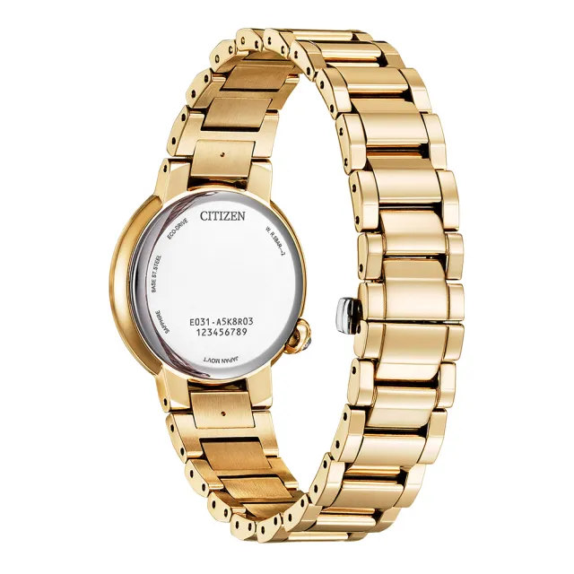 【CITIZEN 星辰】L系列 光動能白蝶貝真鑽女錶-30mm(EM0919-85Y)