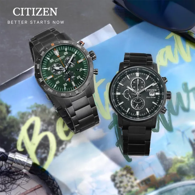 【CITIZEN 星辰】亞洲限定 光動能時尚計時手錶-43mm(CA0845-83E)