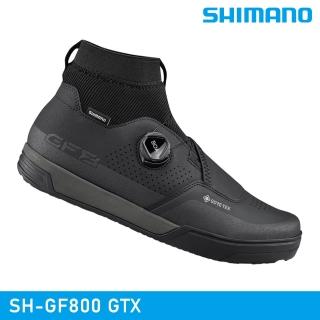 【城市綠洲】SHIMANO 男 平底極限運動自行車鞋 SH-GF800GTX 黑色(車鞋 自行車鞋 卡式車鞋)