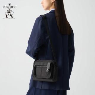 【PORTER INTERNATIONAL】自信經典NEW HEAT斜背包(黑)