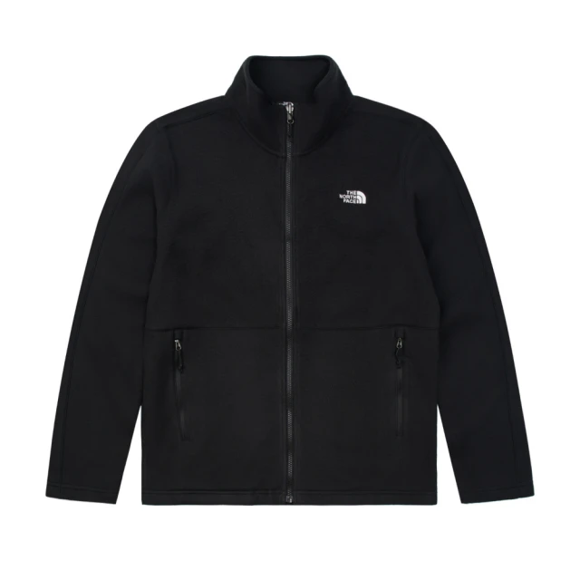 The North Face TNF 北臉 休閒 保暖立領抓絨外套 M TKA100 ZIP-IN JACKET-AP 男 黑(NF0A88R94H0)