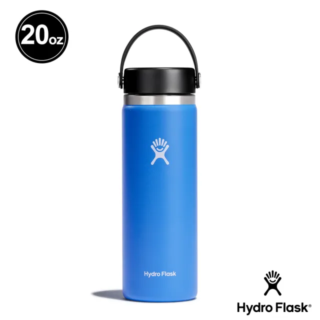 【Hydro Flask】20oz/592ml 寬口 提環 保溫瓶 多色可選(高保冰  無毒 美國品牌 食安 防滑塗層 大口徑)