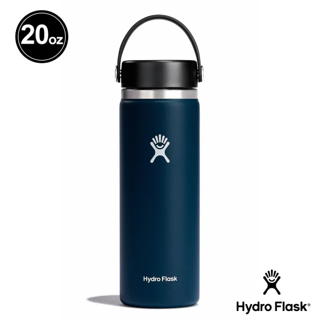 【Hydro Flask】20oz/592ml 寬口 提環 保溫瓶 多色可選(高保冰  無毒 美國品牌 食安 防滑塗層 大口徑)