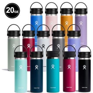 【Hydro Flask】20oz/592ml 寬口 旋轉 咖啡蓋 保溫瓶 多色可選(咖啡杯 提把 保溫 高保冰 保冷 無毒)