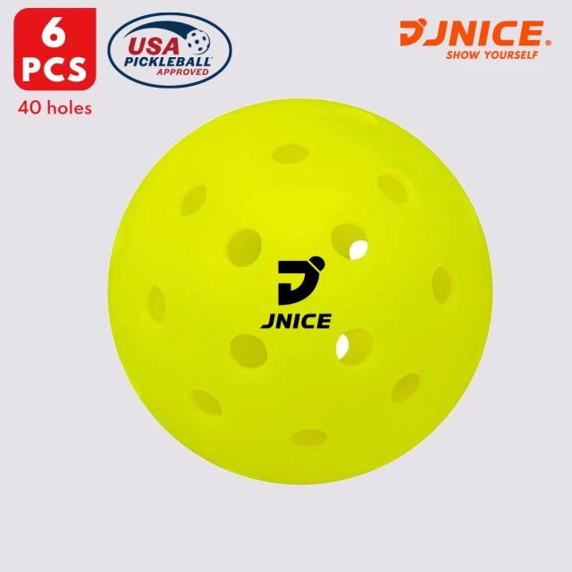 JNICE 久奈司JNICE 久奈司 大賽級 室外匹克球 40孔 PICKLEBALL 6入(PKBB-)