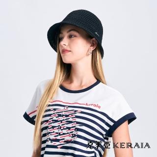 【KERAIA 克萊亞】夏日海島環形編織紙草帽