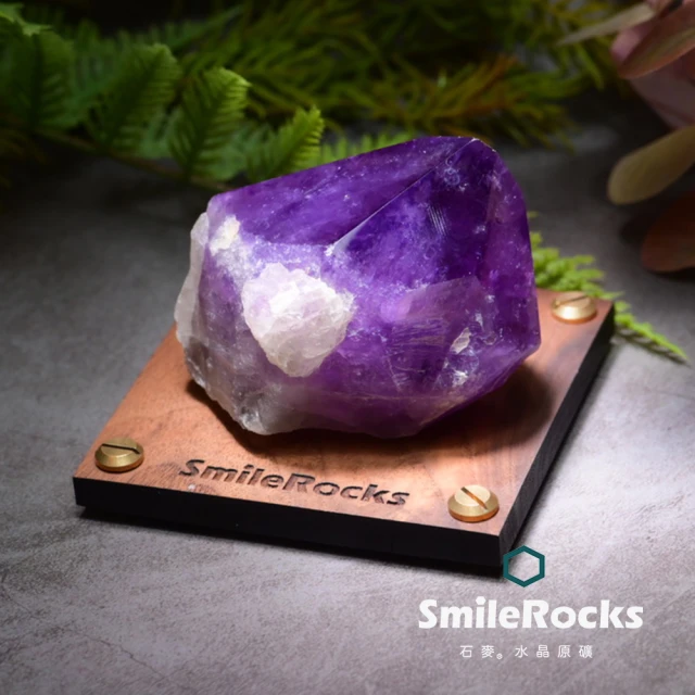 SmileRocks 石麥 石麥水晶原礦 紫水晶柱頭原礦No.621340942(SmilePad 9X9底板)