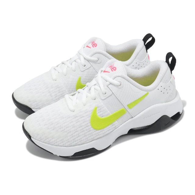 NIKE 耐吉 訓練鞋 Wmns Zoom Bella 6 女鞋 白 黃 氣墊 穩定 緩衝 多功能 運動鞋(DR5720-107)