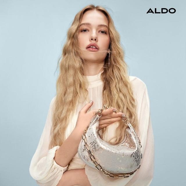 【ALDO】雙11★PYTHON-時尚特色動物扣飾手提包(金屬多色)