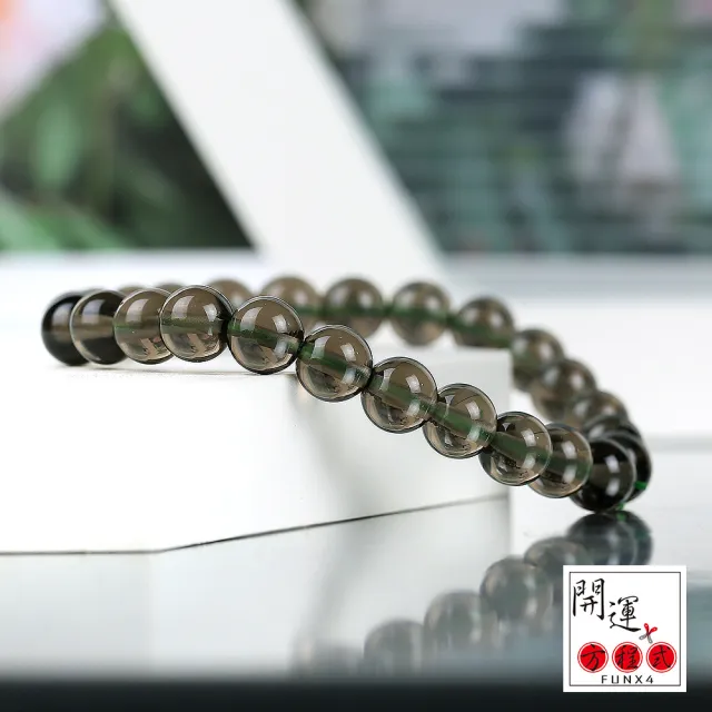 【開運方程式】天狼星隕石手珠無限迴圈光之石10mm(護身能量免受邪惡)