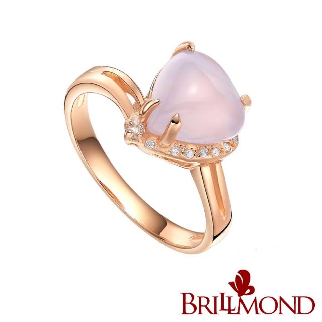 【BRILLMOND JEWELRY】天然藍玉髓 2.5克拉 925銀戒(天然藍玉髓2.5克拉)