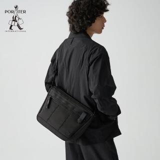 【PORTER INTERNATIONAL】自信經典NEW HEAT斜背包(黑)