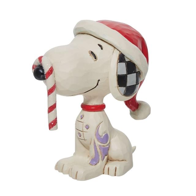 【Enesco】精品家飾 SNOOPY 史努比閃耀拐杖糖居家擺飾