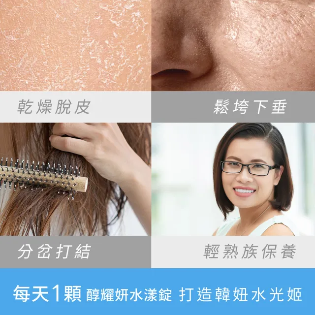 【DV 麗彤生醫】醇耀妍水漾錠x3盒(30錠/盒;膠原蛋白x玻尿酸x玫瑰花瓣)