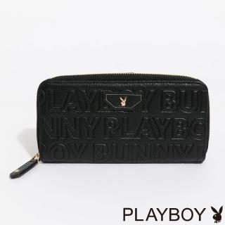 【PLAYBOY】拉鍊長夾 Superb系列(黑色)