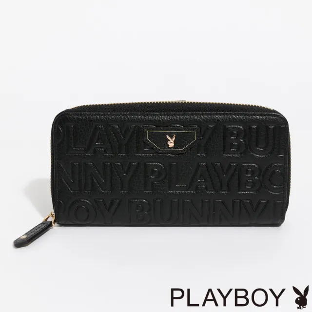 【PLAYBOY】拉鍊長夾 Superb系列(黑色)
