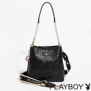 【PLAYBOY】水桶包 Superb系列(黑色)