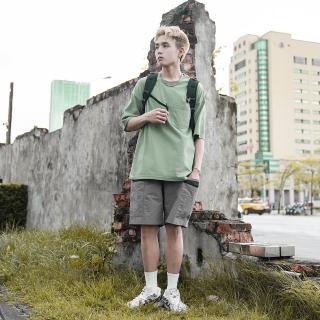 【AMERO】男裝 女裝 防潑水短褲(男裝 女裝 防潑水短褲 網袋 休閒褲 大口袋 情侶裝)